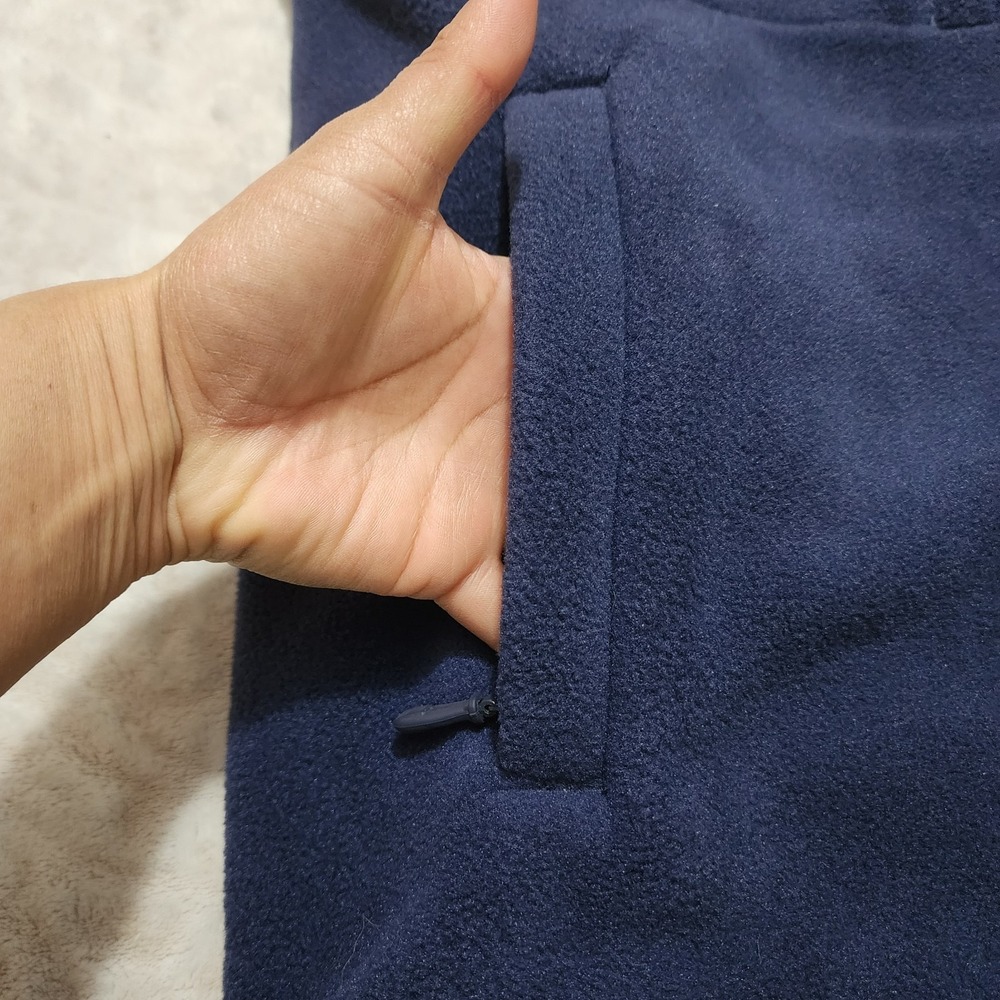 Vintage Polo Ralph Lauren Vest Men's Sz M Fleece Pony Logo Preppy Blue Green - Picture 5 of 10